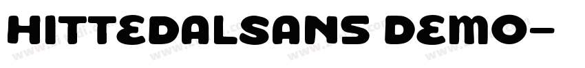 HittedalSans Demo字体转换
